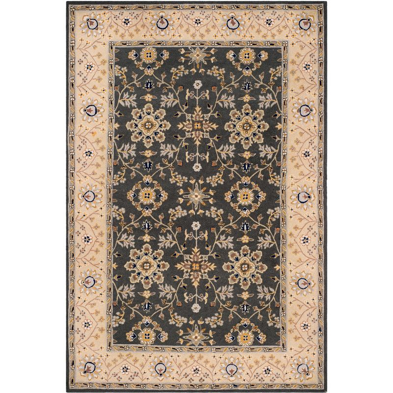 Easy Care EZC751 Hand Hooked Area Rug - Grey/Cream - 8'x10' - Safavieh.