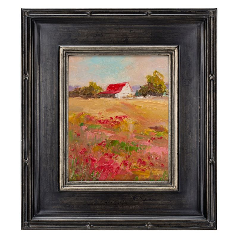 Creative Mark Museum Plein Aire Frame - Antique Black w/ Silver Detail - 11x14