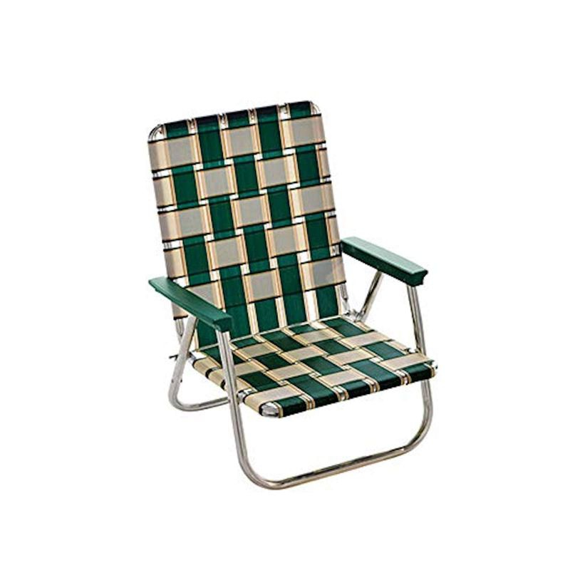 Lawn Chair USA Folding Aluminum Beach Webbed Chair (Charleston)