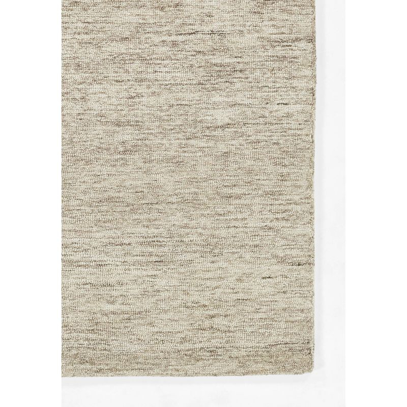 Momeni 8'x10' James Solid Handtufted Area Rug Natural: Wool, Low Pile, Rectangle, Indoor, Tufted, Vacuum Care