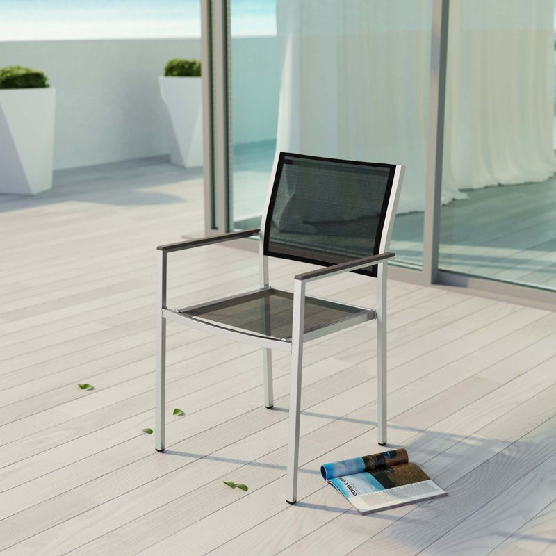 Modway Shore Outdoor Patio Aluminum Dining Chair