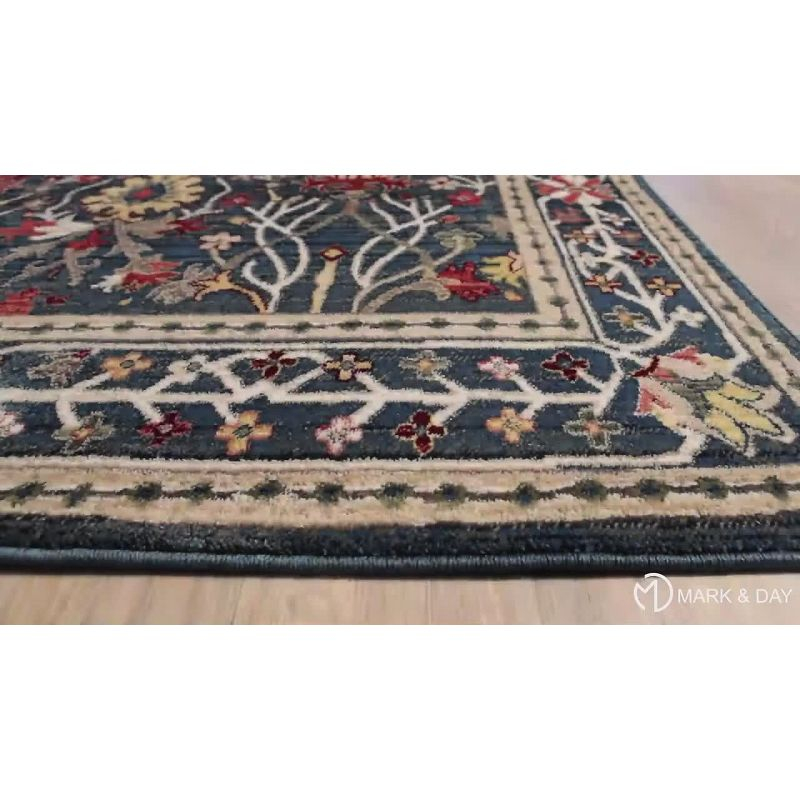 Mark & Day Aaden 2'x2'11" Rectangle Woven Indoor Area Rugs Navy