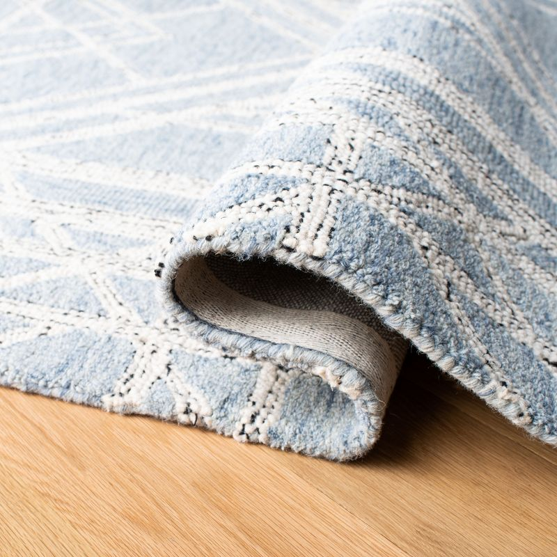 Micro-Loop MLP173 Hand Tufted Area Rug - Light Blue/Ivory - 5'x5' - Safavieh.