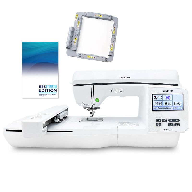 Brother NQ1700E 6" x 10" Computerized Embroidery Machine With Software & Magnetic 5x7 Hoop