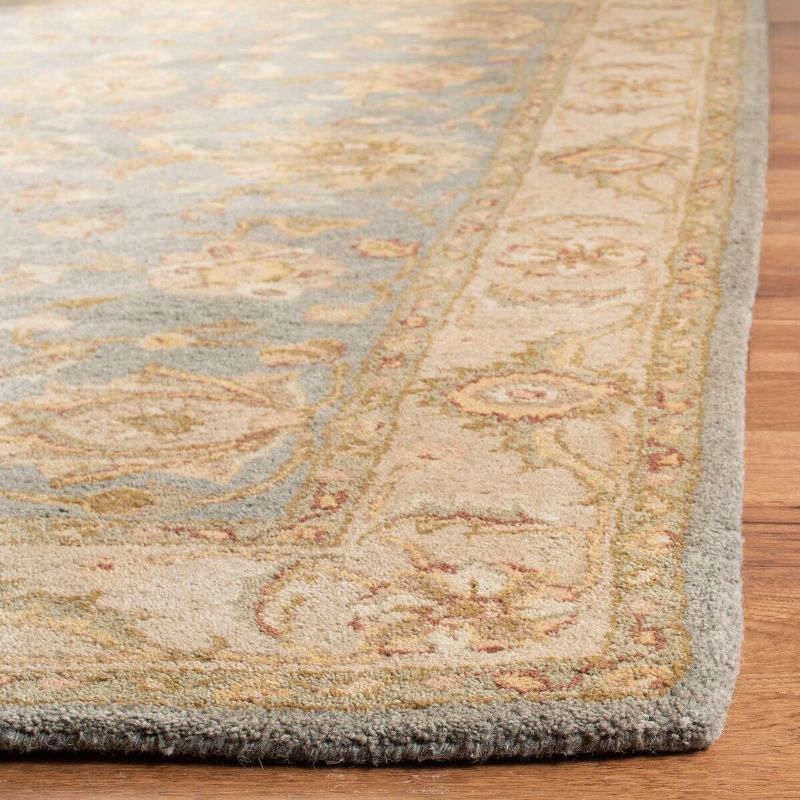 Antiquity AT312 Hand Tufted Area Rug - Blue/Beige - 8'3"x11' - Safavieh.