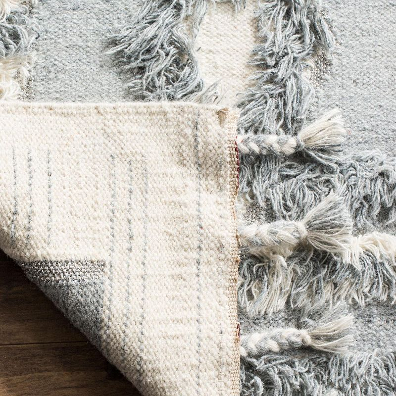 Kenya KNY601 Hand Knotted Area Rug - Grey/Ivory - 6'x9' - Safavieh.