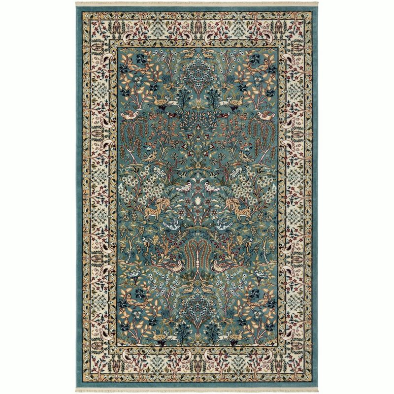 Unique Loom Narenj Collection Area Rug - Bristol (6' 1" x 9' Rectangle Blue/Beige)