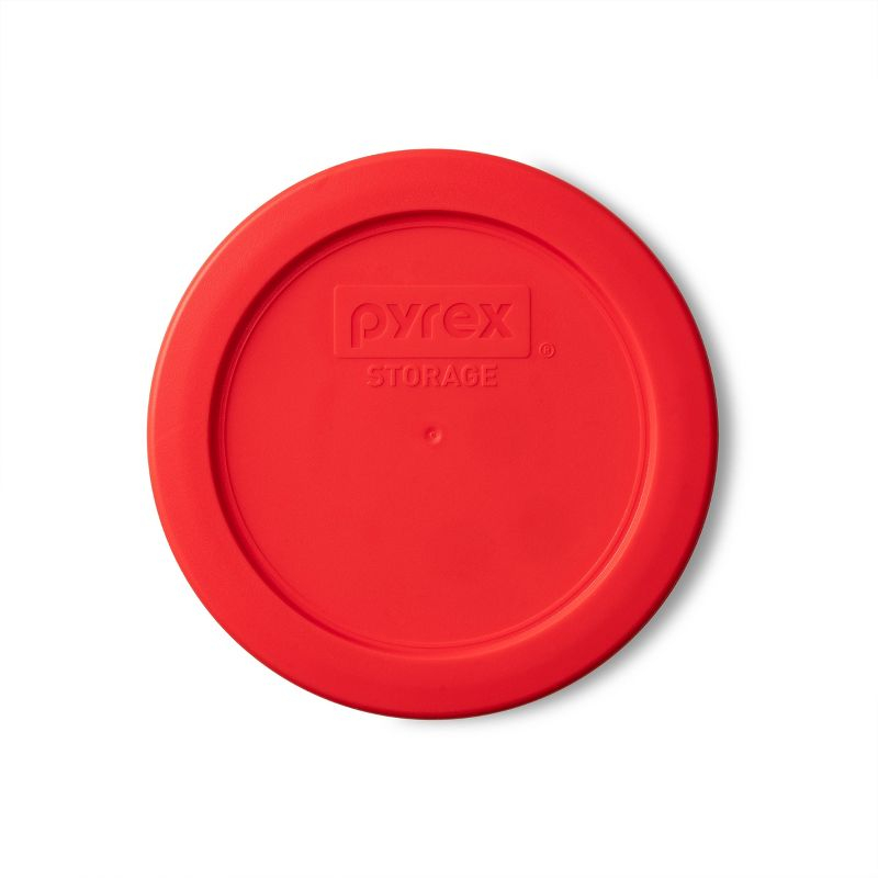Pyrex 2 Cup 6pc Round Glass Food Storage Value Pack Red: Glass Storage Containers with Lids, Microwave & Dishwasher Safe