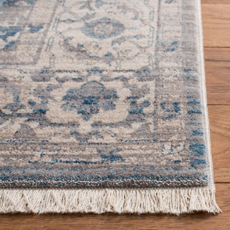 Vintage Persian VTP447 Power Loomed Indoor Area Rug - Grey/Blue - 6'x9' - Safavieh.