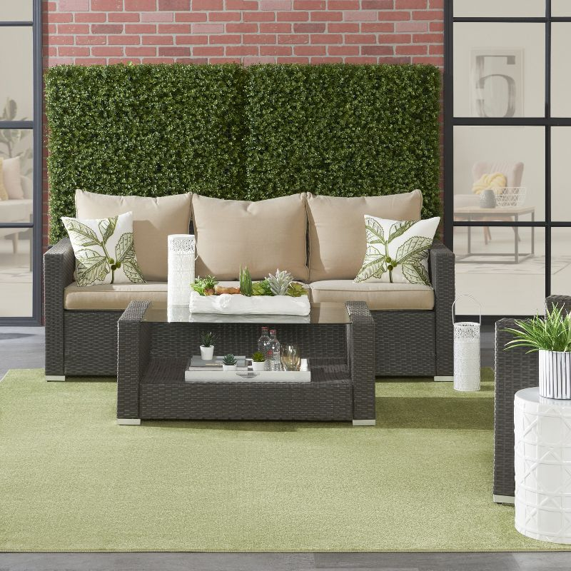 Nourison Nourison Essentials NRE01 Indoor/outdoor Area Rug - Green 7' x 10'