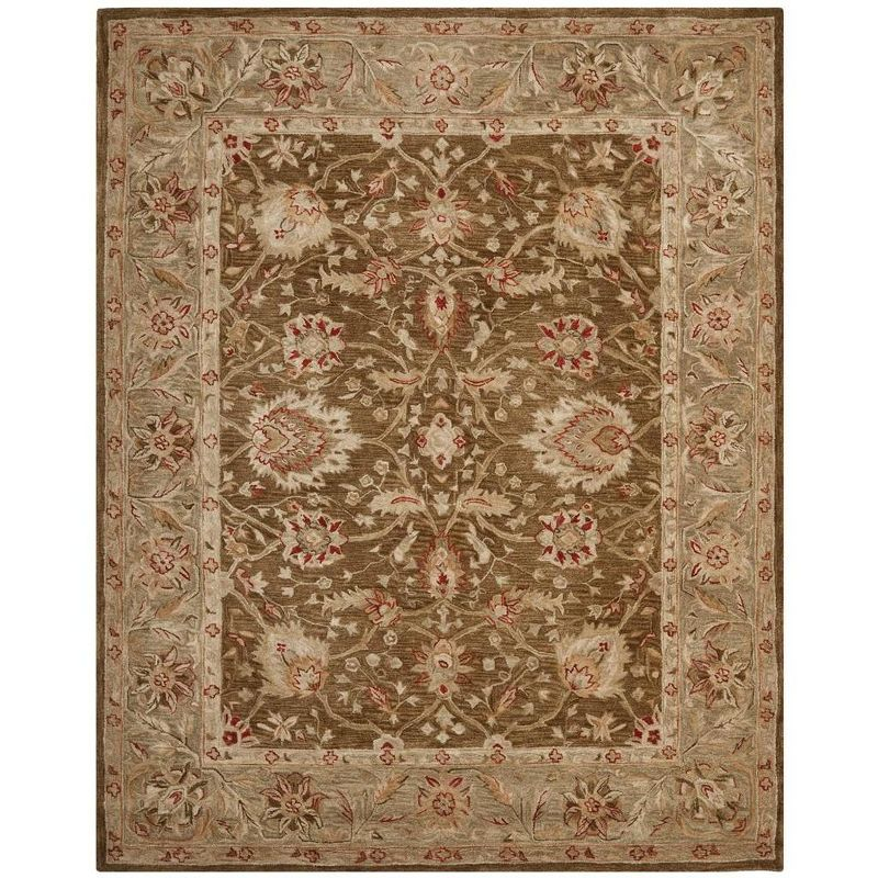 Anatolia AN512 Hand Tufted Indoor Area Rug - Brown/Green - 9'x12' - Safavieh