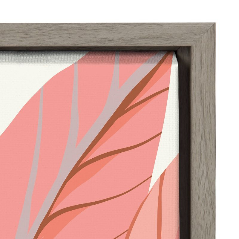 30" x 30" Sylvie Expand by Alicia Schultz Framed Wall Canvas - Kate & Laurel: Modern Botanical Digital Art