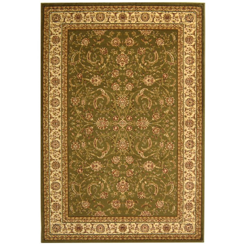 Lyndhurst LNH219 Power Loomed Area Rug - Sage/Ivory - 5'3"x7'6" - Safavieh