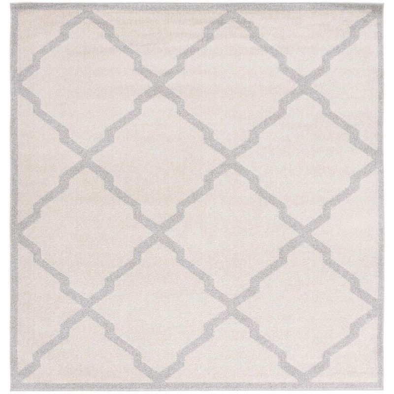 Amherst AMT421 Power Loomed Indoor Area Rug - Beige/Light Grey - 7'x7' - Safavieh