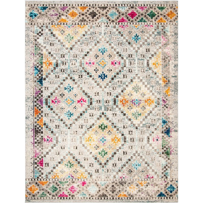 Madison MAD418 Power Loomed Indoor Area Rug - Grey/Yellow - 8'x10' - Safavieh