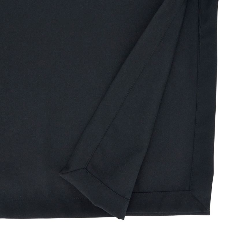 Saro Lifestyle Solid Color Everyday Tablecloth, Black, 65" x 104"