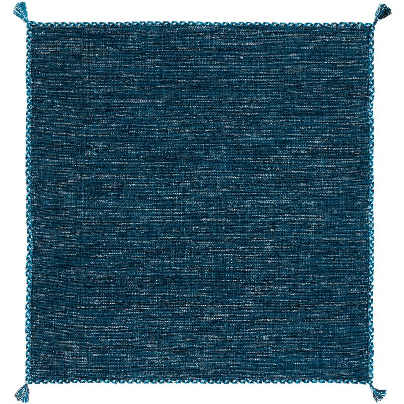 Montauk MTK150 Hand Woven Indoor Area Rug - Blue/Black - 5'x5' - Safavieh