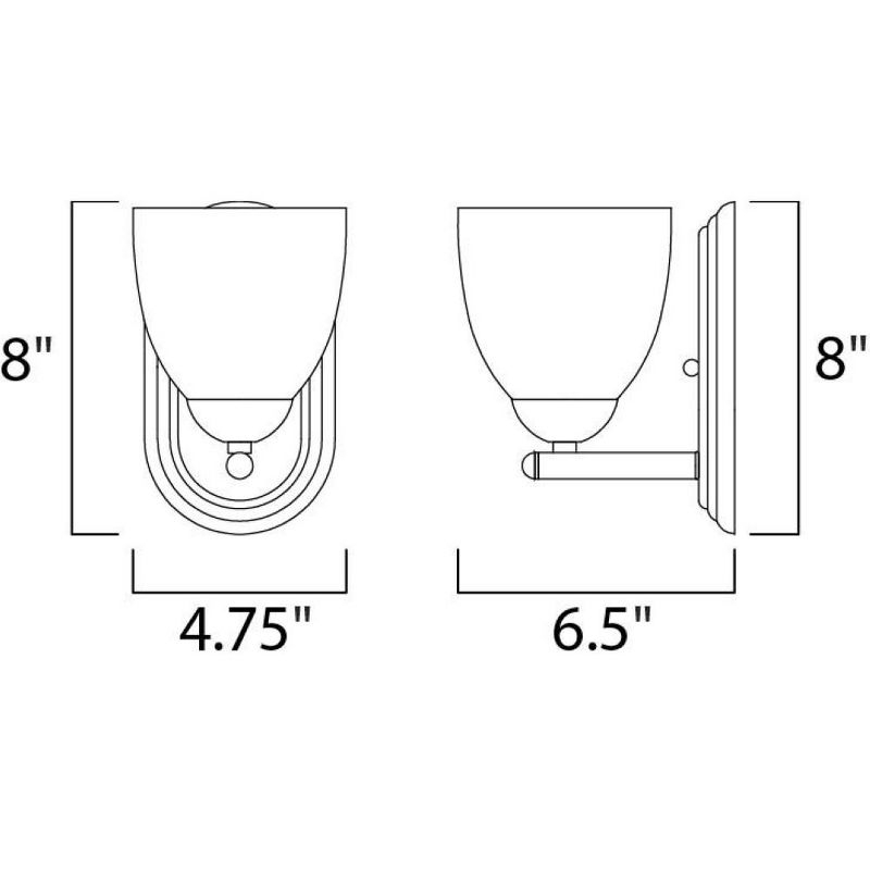 Maxim Lighting Axis 1 - Light Wall Light in  Polished Chrome