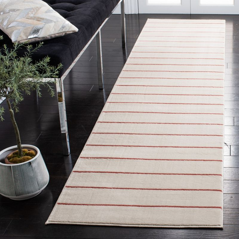 Orwell ORW391 Power Loomed Runner Rug - Ivory/Rust - 2'2"x9' - Safavieh.