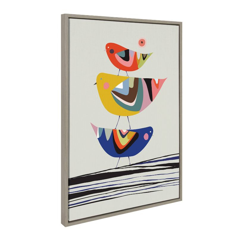 23" x 33" Sylvie the Family Tree Framed Canvas by Rachel Lee Gray - Kate & Laurel All Things Decor: Modern Vertical Digital Art