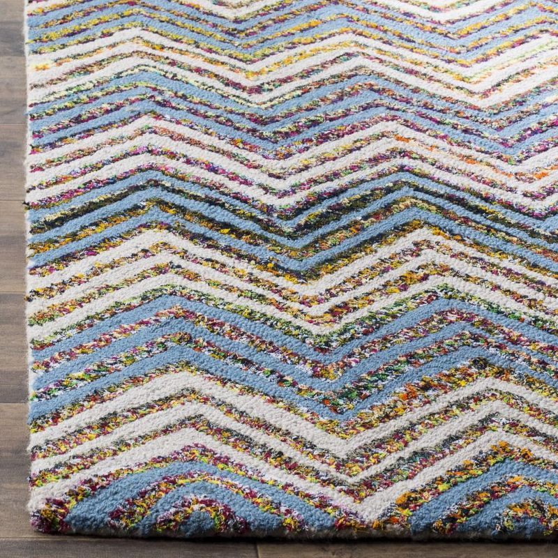 Nantucket NAN601 Hand Tufted Indoor Area Rug - Beige/Blue - 5'x8' - Safavieh.
