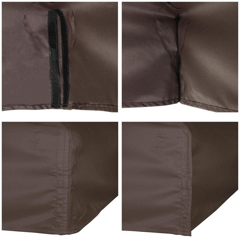 Yescom 10x10Ft Gazebo Top Replacement for beach cabanas for 1 Tier Outdoor Canopy Cover Patio Garden Yard Party Coffee Tan