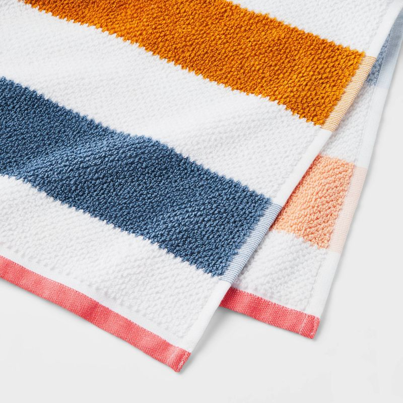 Kids' Striped Hand Towel with SILVADUR™ Antimicrobial Technology - Pillowfort™: Terry Cotton, 26"x15"