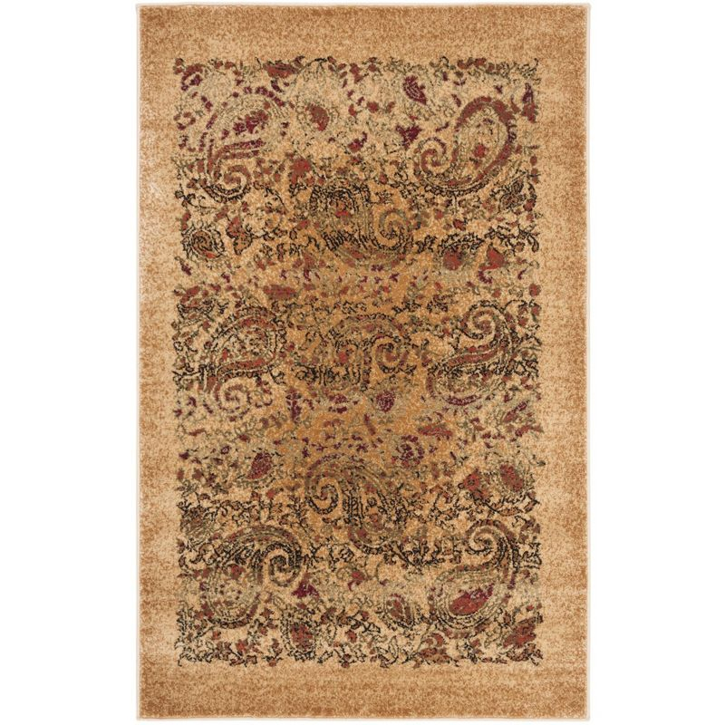Lyndhurst LNH224 Power Loomed Accent Rug - Beige/Multi - 3'3"x5'3" - Safavieh