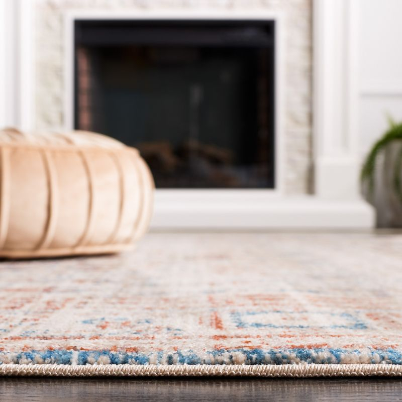 Vintage Persian VTP427 Power Loomed Area Rug - Beige/Rust - 5'x7'6" - Safavieh.