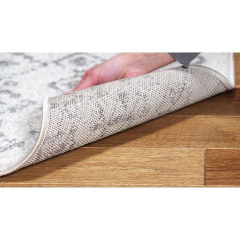 Tulum TUL240 Power Loomed Indoor Area Rug - Ivory/Light Grey - 5'3"x7'6" - Safavieh