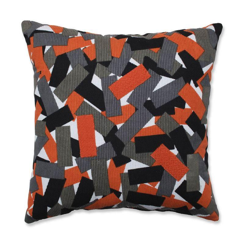 Pillow Perfect Appliqued Cotton Reversible Throw Pillow