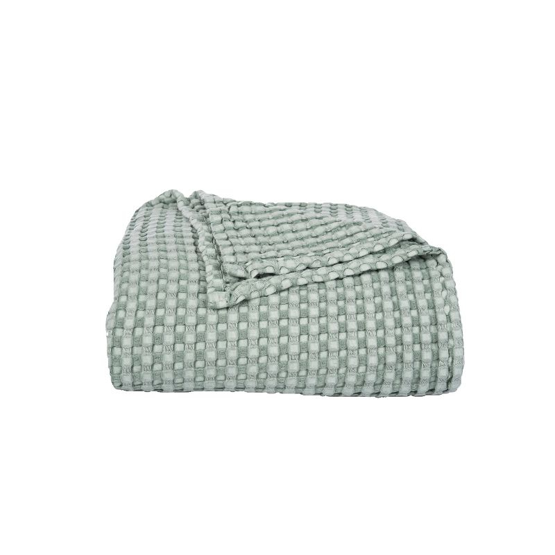 C&F Home Sage Bamboo Cotton Waffle Cooling Throw Blanket