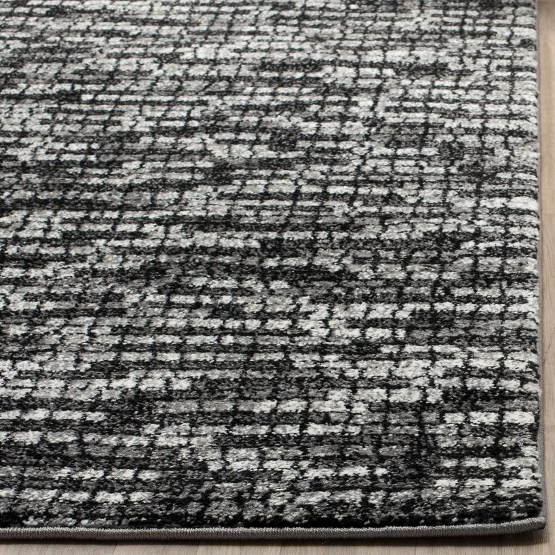 Porcello PRL6941 Power Loomed Indoor Area Rug - 6'7"x6'7" - Light Grey/Charcoal - Safavieh