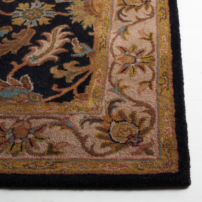 Heritage HG628 Hand Tufted Area Rug - Black/Beige - 8'x8' - Safavieh.
