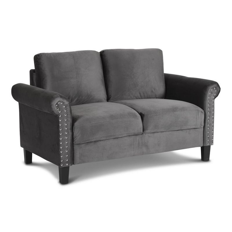 New Classic Furniture, Alani Loveseat-Slate Gray