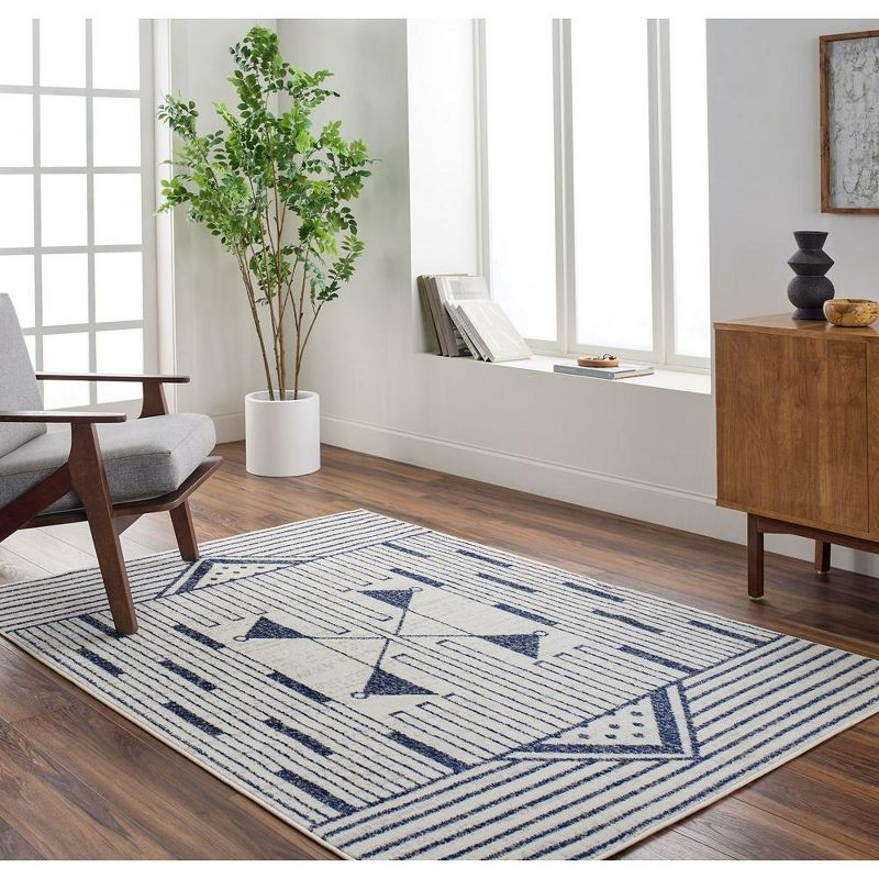 Mark & Day Neerijnen 4'11"x7' Rectangle Woven Indoor Area Rugs Dark Blue