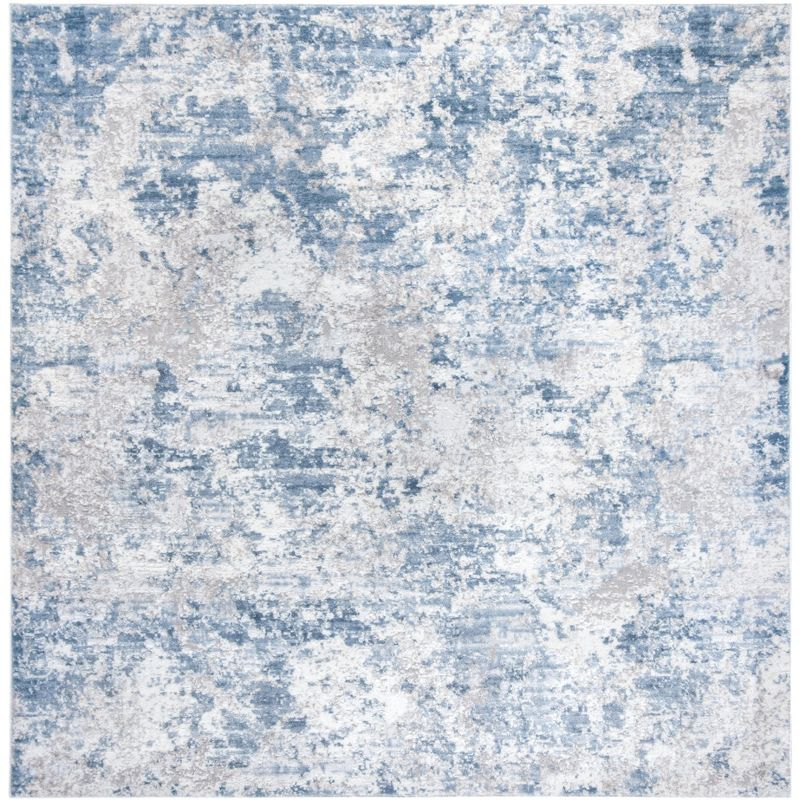Amelia ALA705 Power Loomed Area Rug - Grey/Blue - 3'x3' - Safavieh.