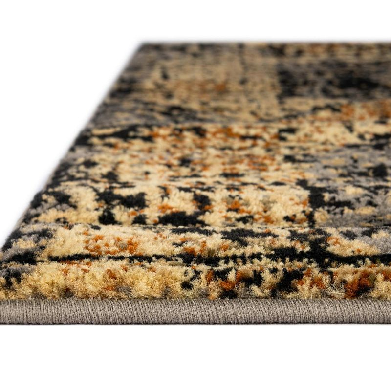 Unique Loom 10' 0 x 14' 0 Black Gray Saturn Astra Area Rug