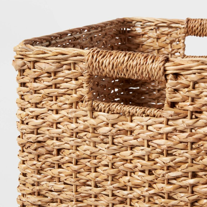 Large Braided Seagrass Crate - Brightroom™: Handwoven Storage Basket, 13"x14.25"x11", Rectangle, Spot Clean, Nest Certified