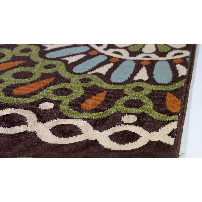 Veranda VER092 Power Loomed Indoor/Outdoor Accent Rug - Creme/Red - 2'x3'7" - Safavieh