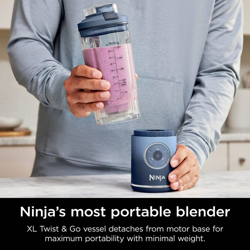 Ninja Blast 22oz Max Portable Blender Deep Navy BC251NV
