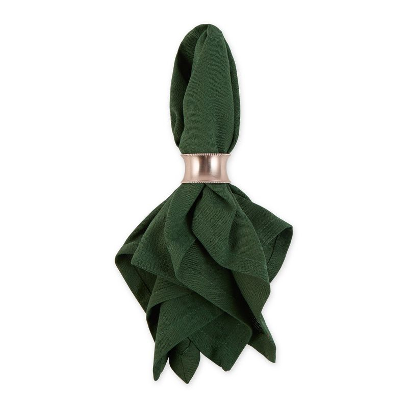 Design Imports  Solid Cotton Napkin Set 6 Piece, Dark Green, 20X20"