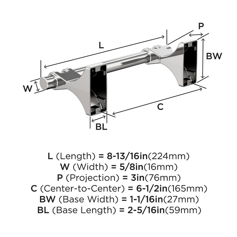 Amerock Davenport Chrome Pivoting Double Post Toilet Paper Holder