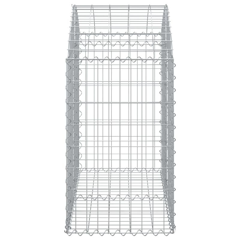 vidaXL Gabion Raised Bed Galvanized Iron 78.7"x39.4"x39.4"