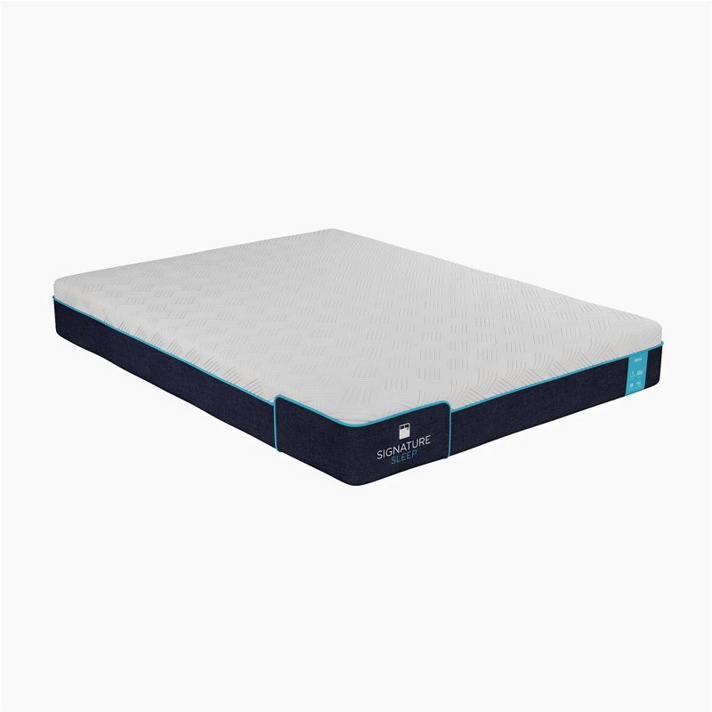Signature Sleep Bliss 8" Charcoal Cool Gel Memory Foam Mattress Queen