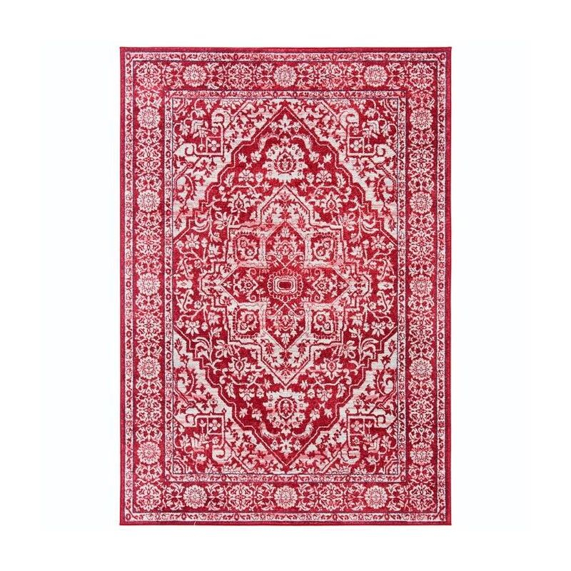 Brentwood BNT832 Power Loomed Indoor Accent Rug - Red/Ivory - 3'x5' - Safavieh