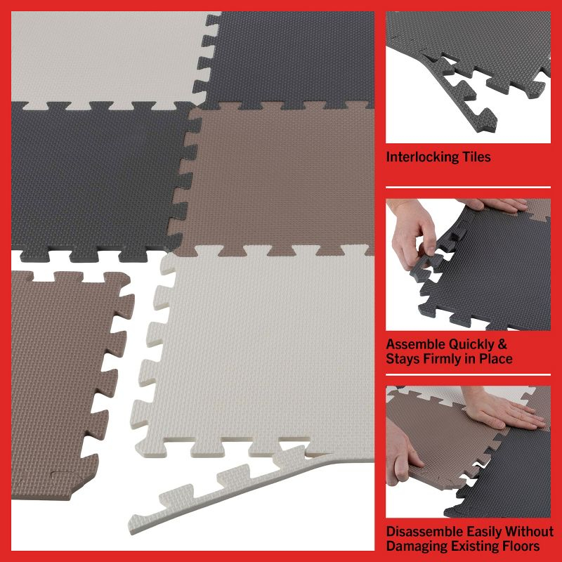 Foam Floor Tiles 20PK - 20sqft (Neutral)
