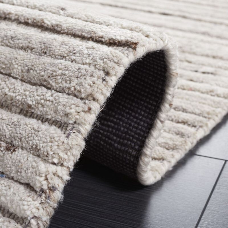 Elements ELM701 Hand Woven Area Rug - Beige - 6'x6' - Safavieh.