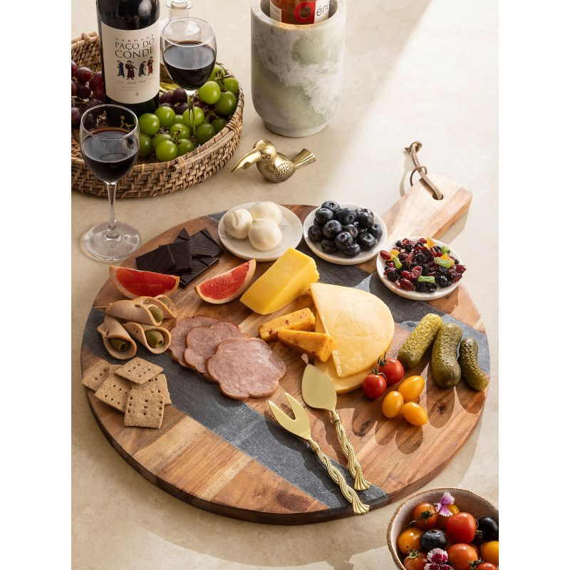 Mandawa Charcuterie Board - Gray, 23"