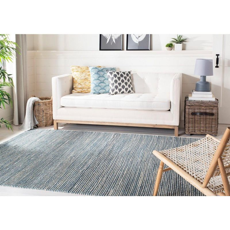Marbella MRB303 Hand Loomed Indoor Area Rug - Blue/Ivory - 5'x8' - Safavieh